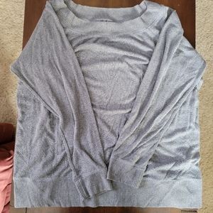Grey Tunic Length Sweater